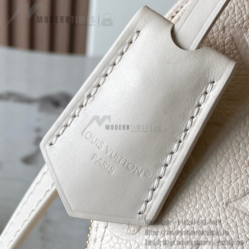 Louis Vuitton Alma BB M2A357 shell-shaped premium fabric handbag with metal hardware