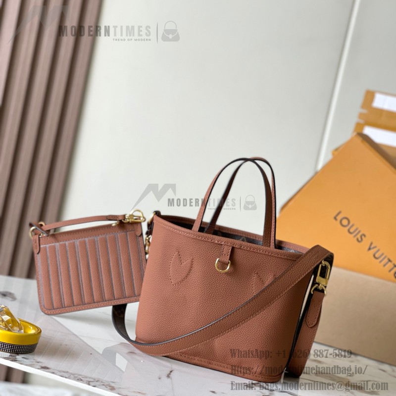  Louis Vuitton Neverfull Bandoulière Inside Out BB reversible handbag in White Green, Pink White, Brown and Rose Pink