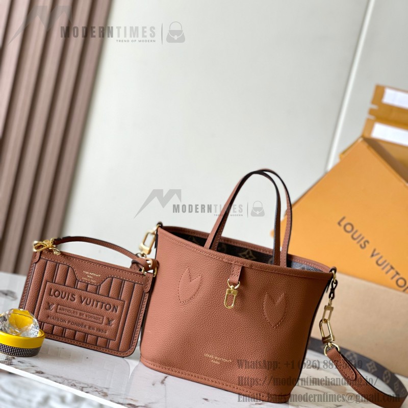  Louis Vuitton Neverfull Bandoulière Inside Out BB reversible handbag in White Green, Pink White, Brown and Rose Pink