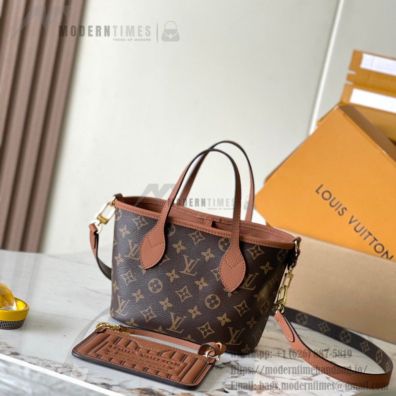  Louis Vuitton Neverfull Bandoulière Inside Out BB reversible handbag in White Green, Pink White, Brown and Rose Pink