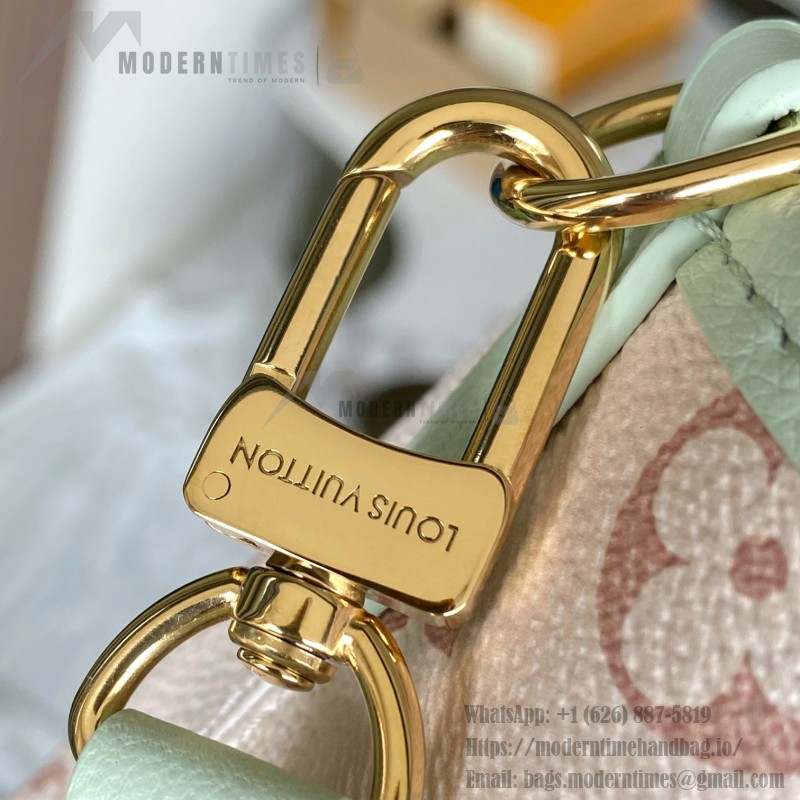  Louis Vuitton Neverfull Bandoulière Inside Out BB reversible handbag in White Green, Pink White, Brown and Rose Pink