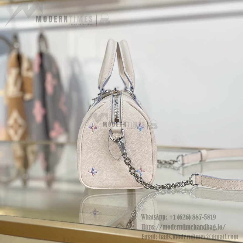 Louis Vuitton Speedy Bandoulière 20 M2A099 premium fabric handbag with metal hardware