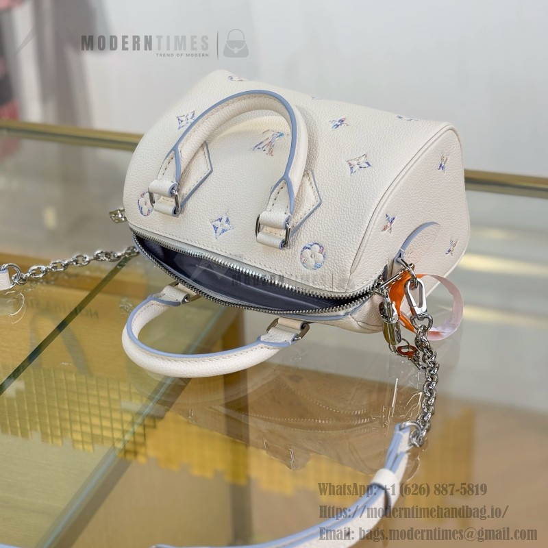 Louis Vuitton Speedy Bandoulière 20 M2A099 premium fabric handbag with metal hardware