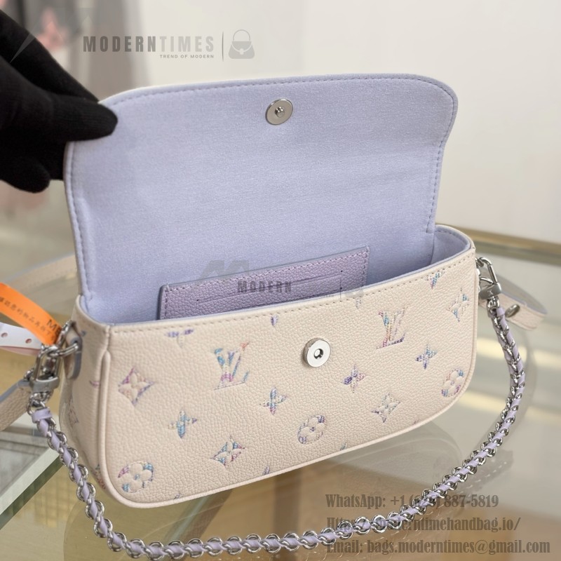 Louis Vuitton Wallet on Chain Ivy M29770 premium fabric handbag with metal hardware