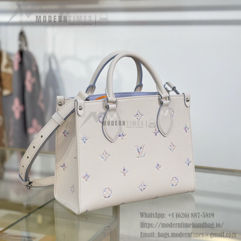 Louis Vuitton OnTheGo PM M29976 premium fabric small tote handbag with durable metal hardware