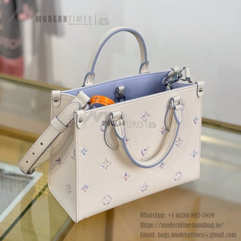 Louis Vuitton OnTheGo PM M29976 premium fabric small tote handbag with durable metal hardware