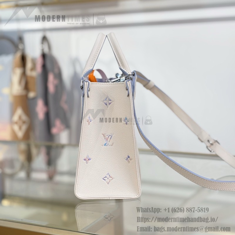 Louis Vuitton OnTheGo PM M29976 premium fabric small tote handbag with durable metal hardware
