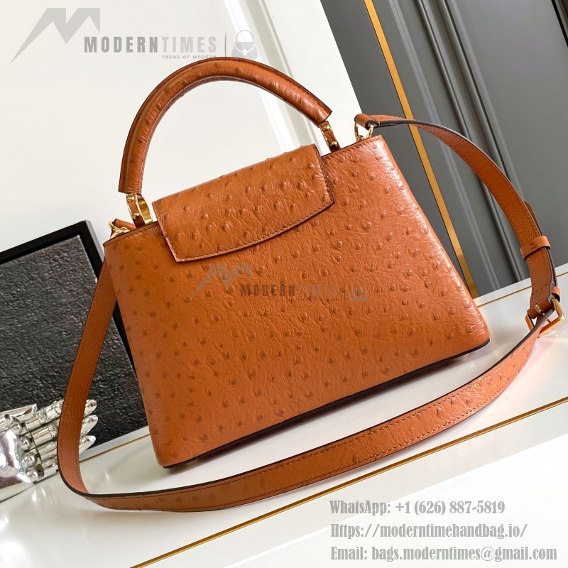 Brown Dynamic Chip Premium Leather Replica Handbag M24714
