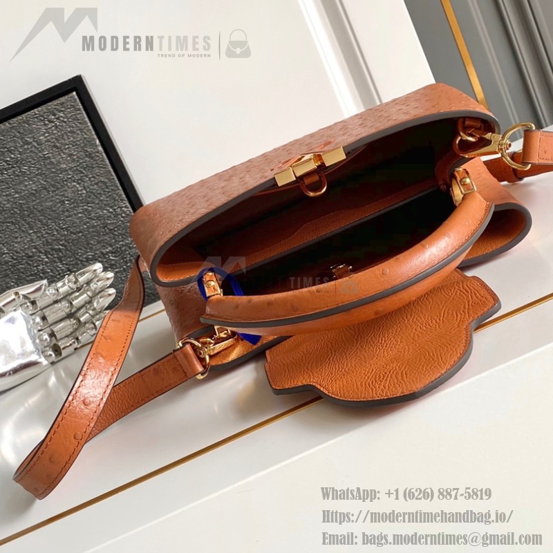 Brown Dynamic Chip Premium Leather Replica Handbag M24714