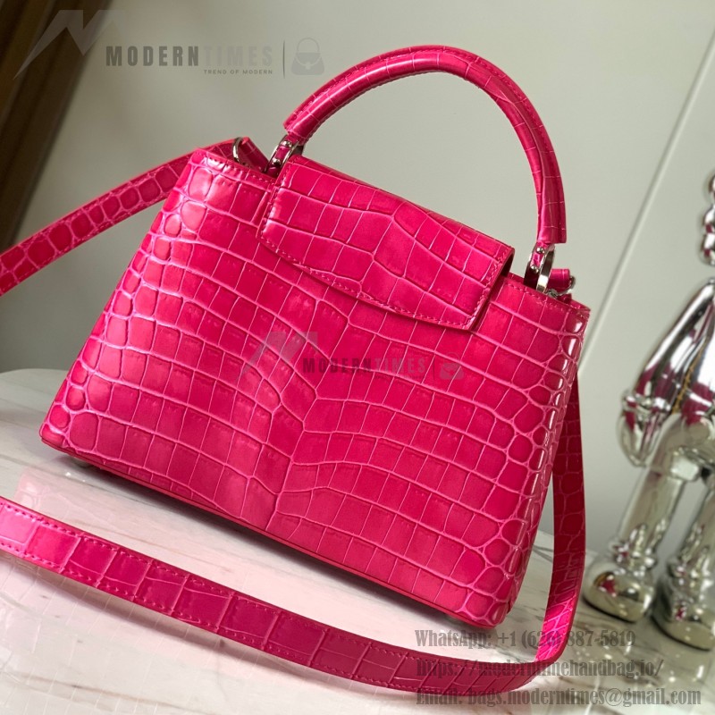 Louis Vuitton Capucines BB M92173 Light Plum Pink Taurillon Leather Handbag