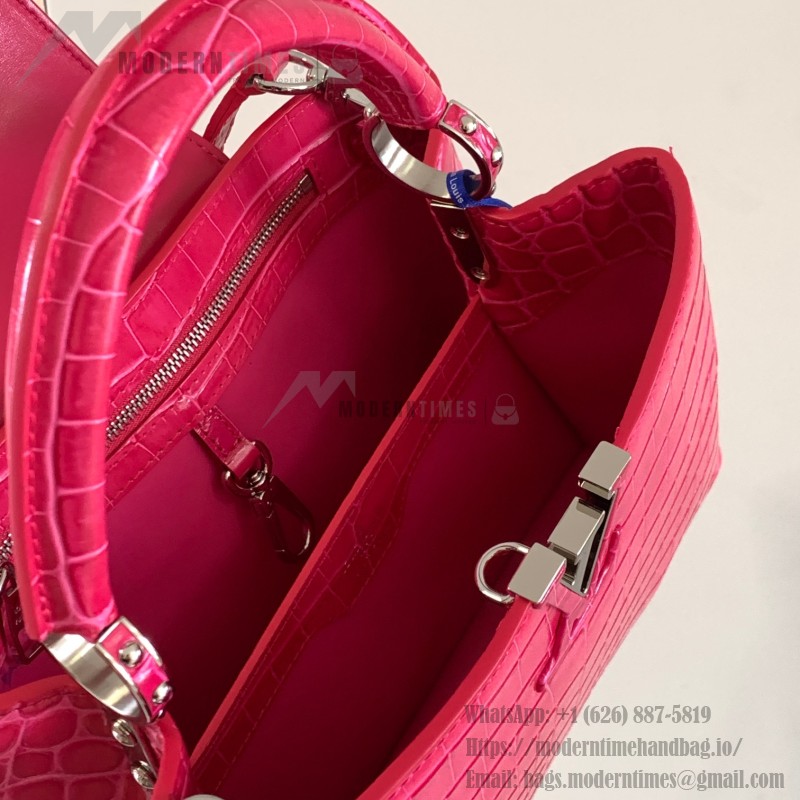 Louis Vuitton Capucines BB M92173 Light Plum Pink Taurillon Leather Handbag
