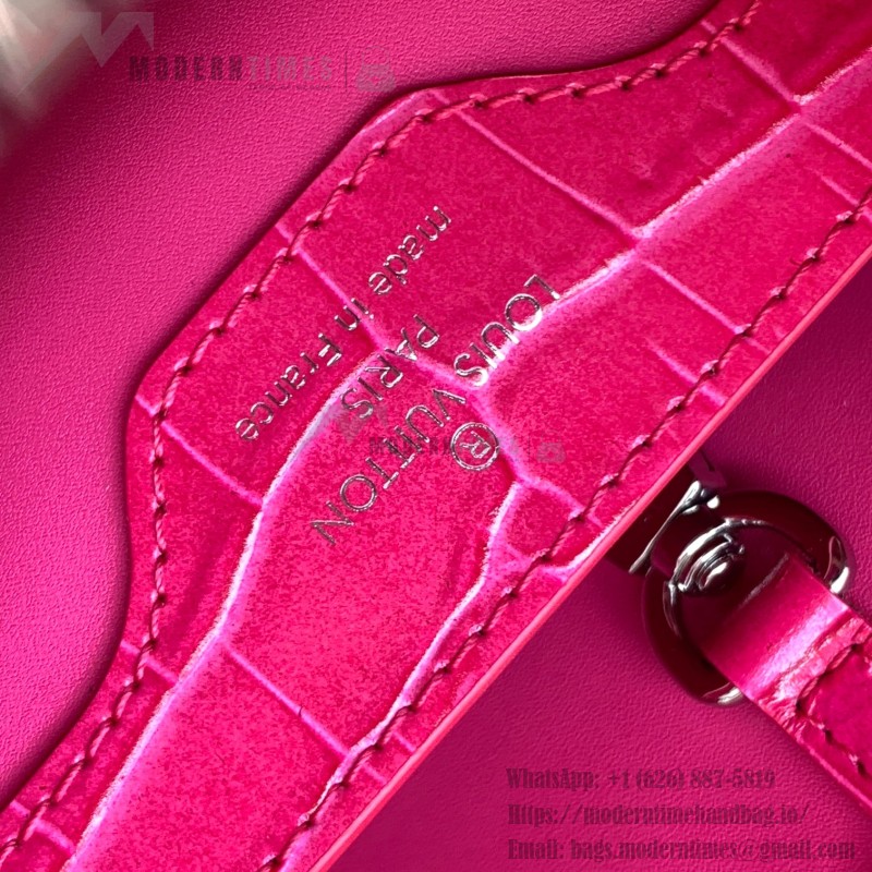 Louis Vuitton Capucines BB M92173 Light Plum Pink Taurillon Leather Handbag