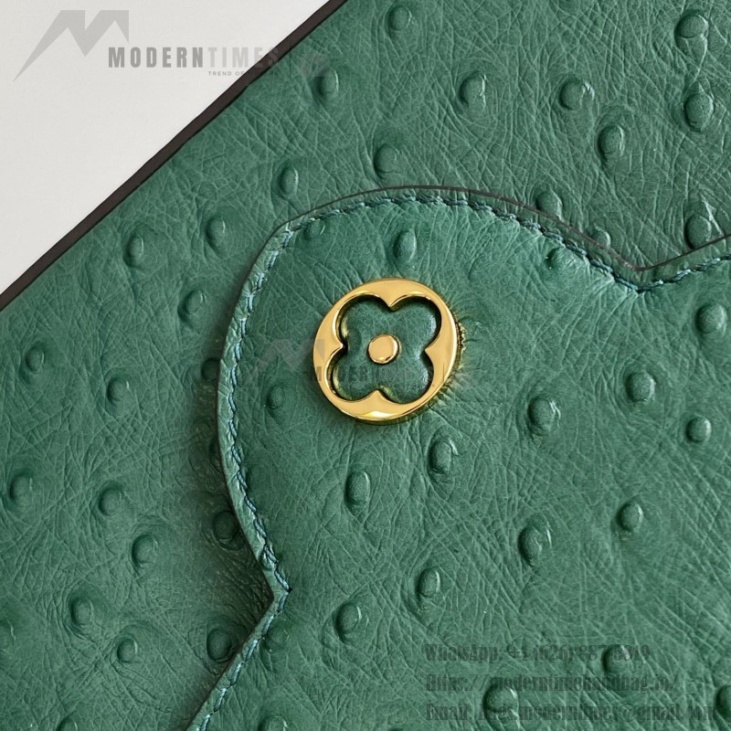 Louis Vuitton Capucines BB Custom Green Taurillon Leather Handbag M24713 M24714
