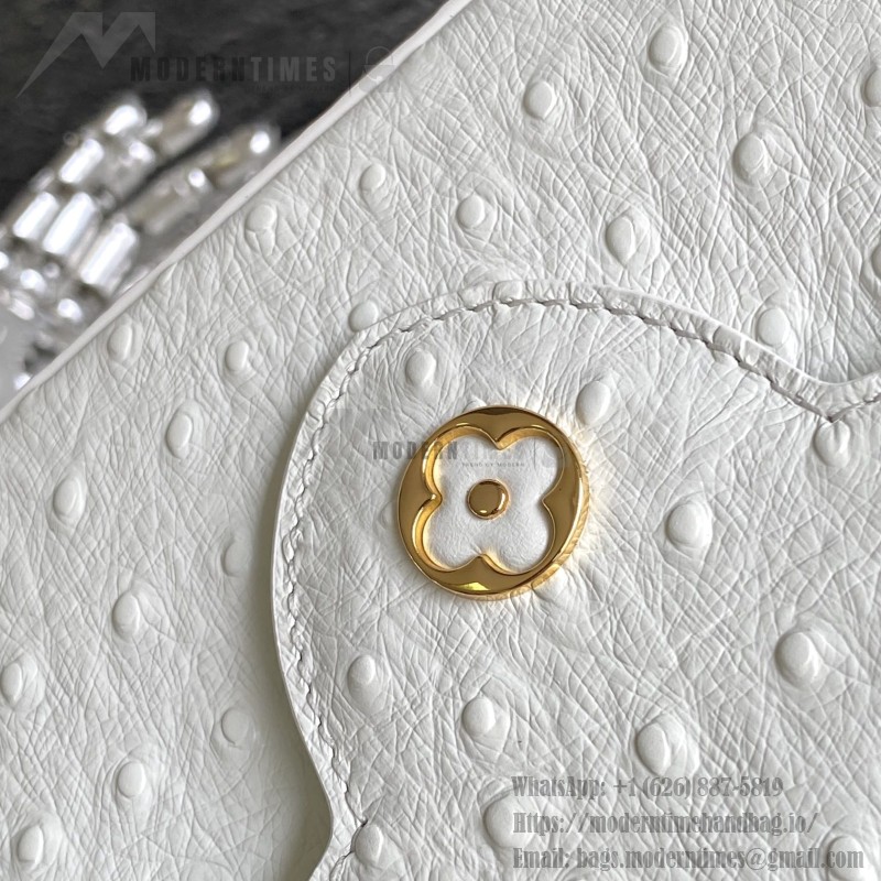 Louis Vuitton Capucines BB White Taurillon Leather Handbag M24713