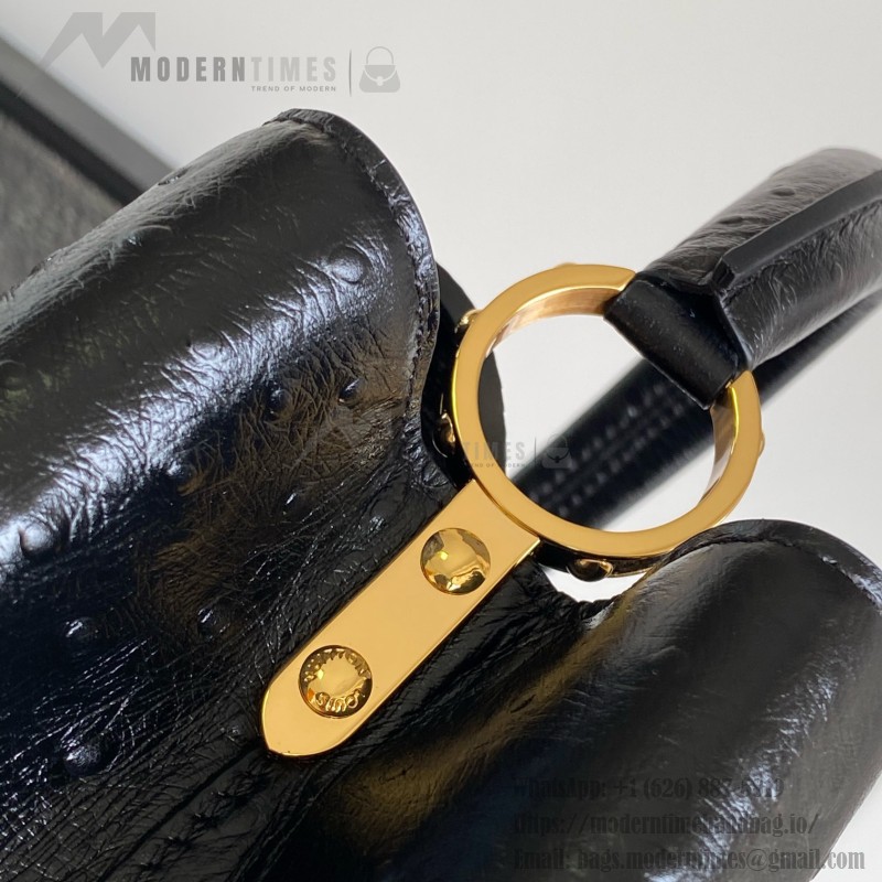 Louis Vuitton Capucines BB Black Custom Taurillon Leather Handbag M24713 M24714