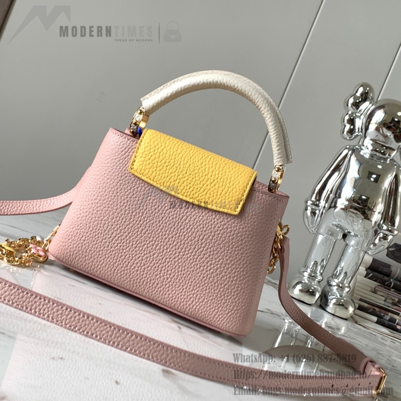 Louis Vuitton Capucines BB Grapefruit Powder Handbag Custom M20844 M20845