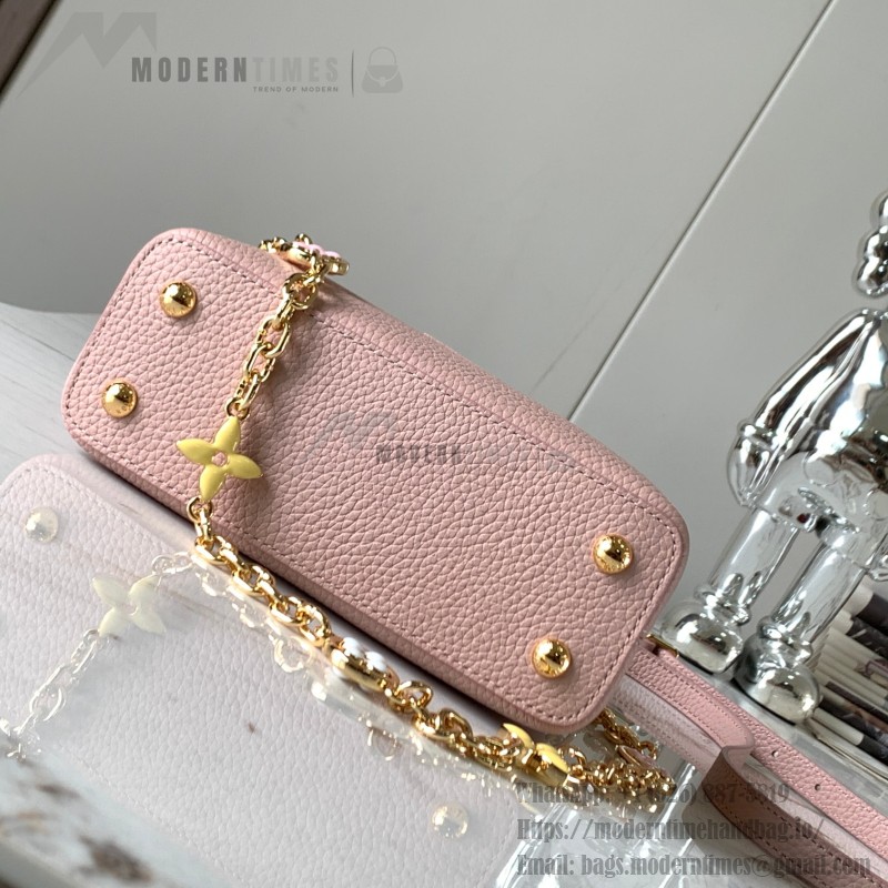 Louis Vuitton Capucines BB Grapefruit Powder Handbag Custom M20844 M20845