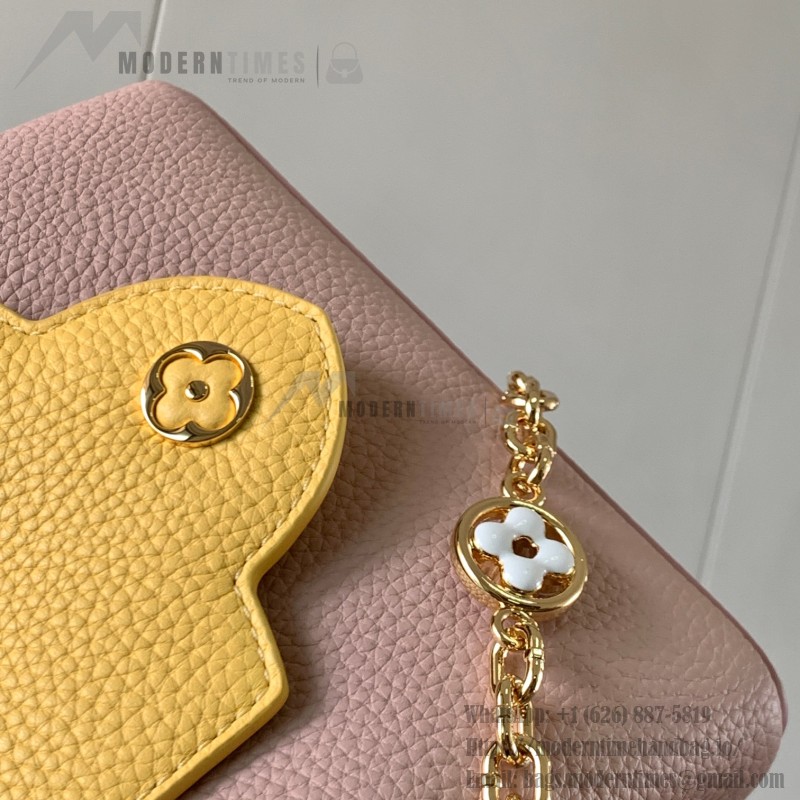 Louis Vuitton Capucines BB Grapefruit Powder Handbag Custom M20844 M20845