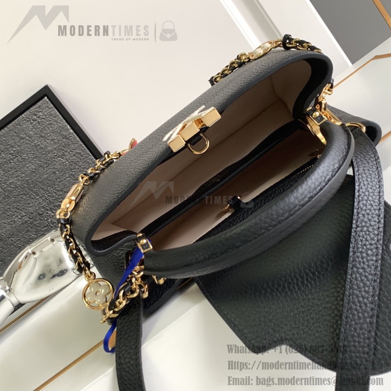 Louis Vuitton Capucines BB Black Chip Replica Bag M23951 M23950