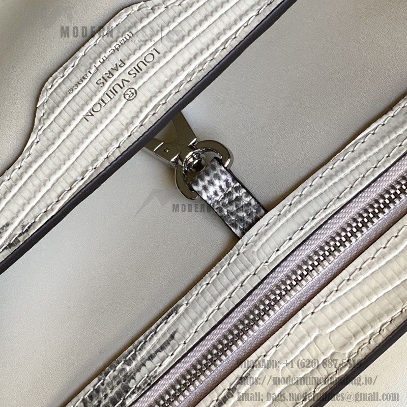 Louis Vuitton Capucines Off-White Lizard Replica Handbag M98156 M98177