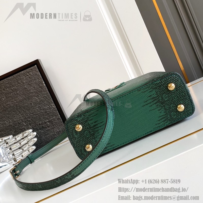 Louis Vuitton Capucines Green Lizard Replica Handbag M98156 M98177