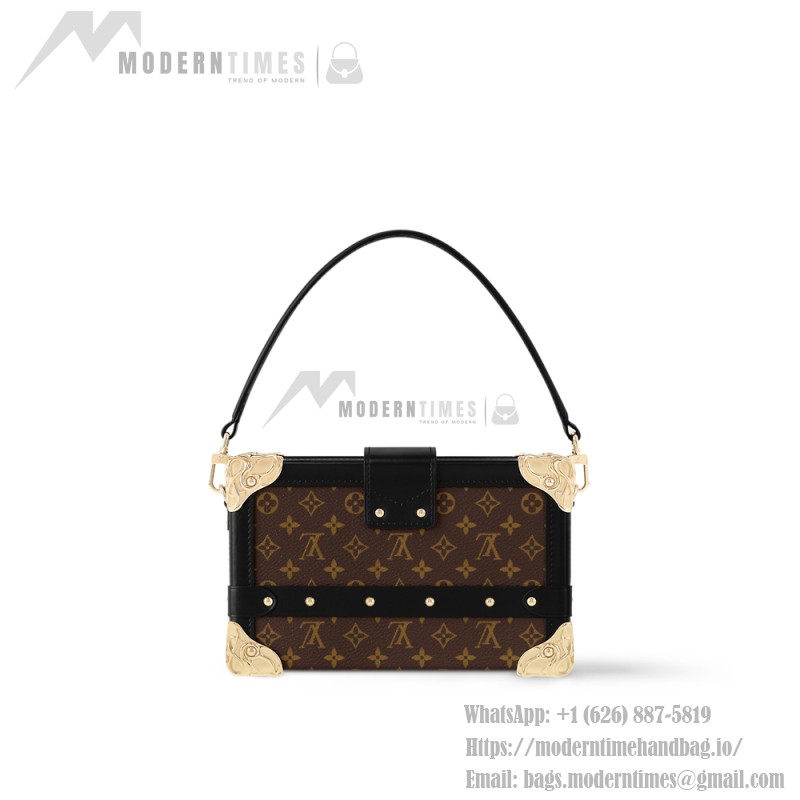 Louis Vuitton Petite Malle Monogram Canvas Handbag M13738 Front View