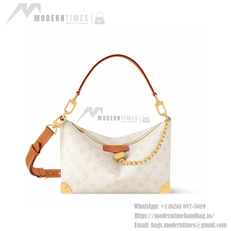 Louis Vuitton Bobo Trunk White Monogram Heritage Canvas Handbag M14661