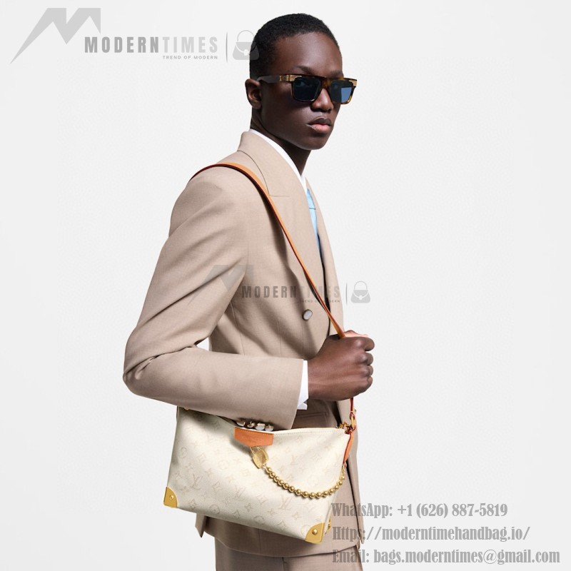 Louis Vuitton Bobo Trunk White Monogram Heritage Canvas Handbag M14661