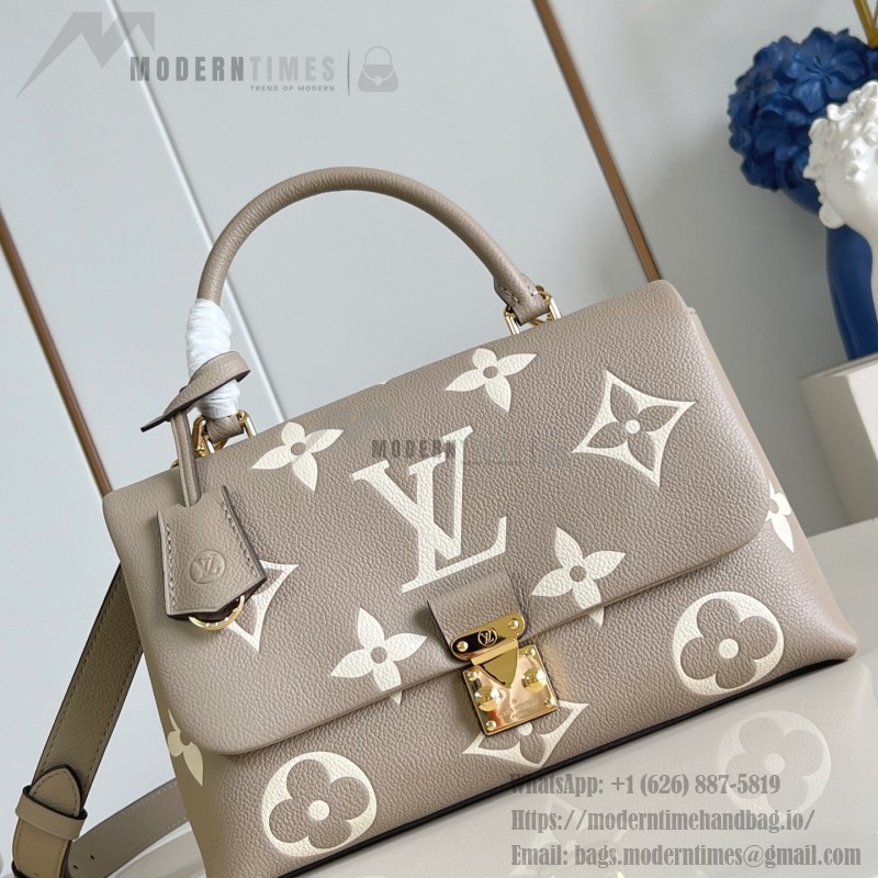 Louis Vuitton Madeleine MM Handbag M46041 Black Monogram Empreinte Replica
