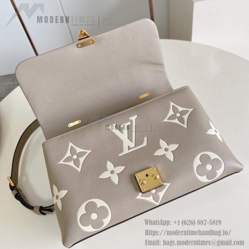 Louis Vuitton Madeleine MM Handbag M46041 Black Monogram Empreinte Replica