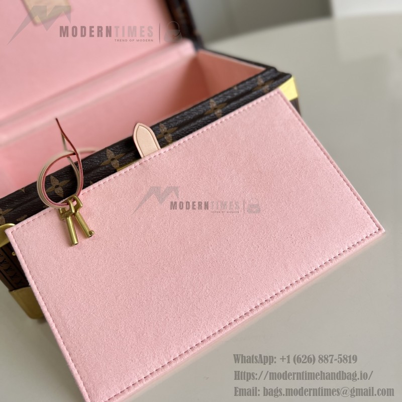 Louis Vuitton M20292 Jewelry Trunk Monogram Pink Interior
