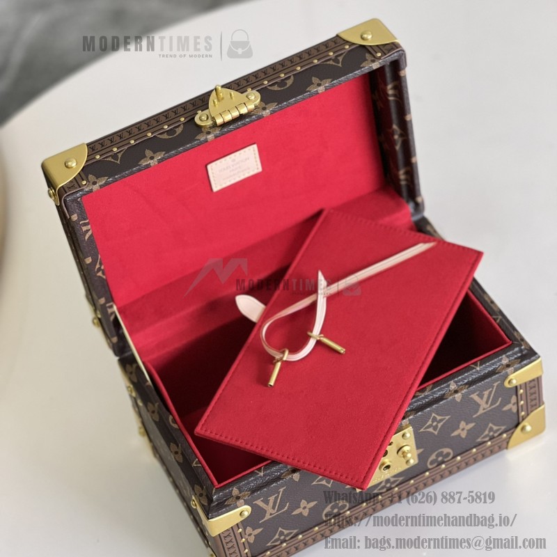 Louis Vuitton M20292 Jewelry Trunk Monogram Pink Interior