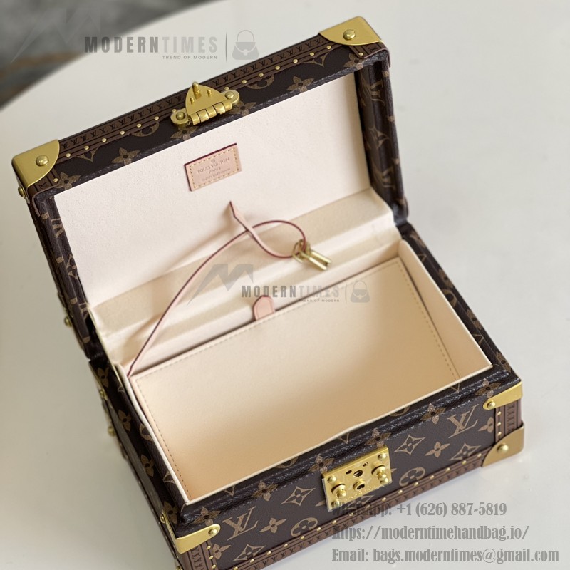 Louis Vuitton M20292 Jewelry Trunk Monogram Pink Interior