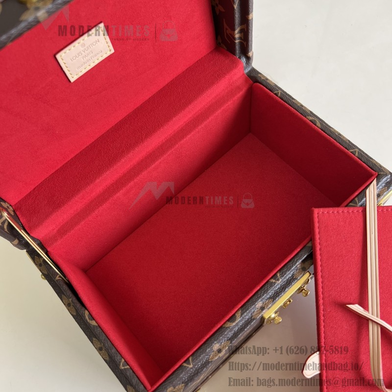 Louis Vuitton M20292 Jewelry Trunk Monogram Pink Interior