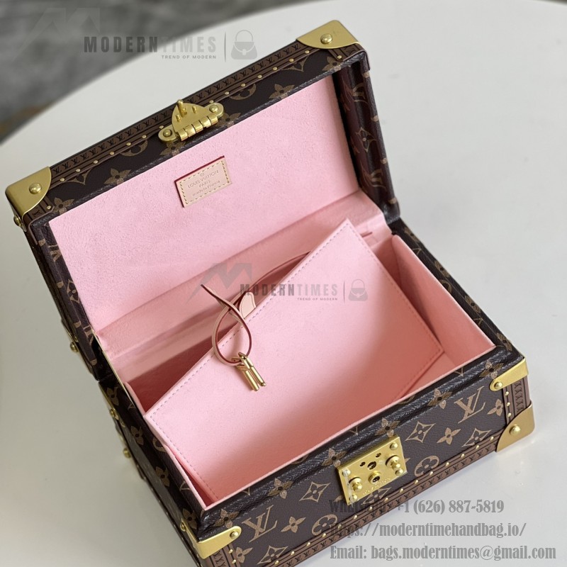 Louis Vuitton M20292 Jewelry Trunk Monogram Pink Interior