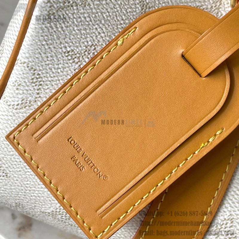 Louis Vuitton Keepall Bandoulière 25 Handbag M15706 White – MB163c Chip
