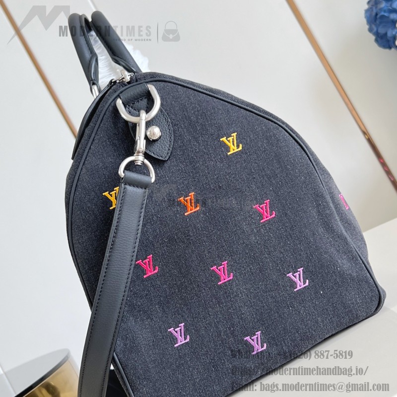 Louis Vuitton Speedy 40 Bandoulière M14136 LV Blason Denim Replica – ModernTimeHandbag