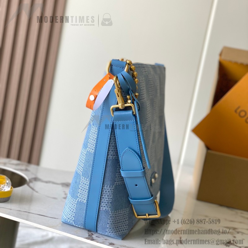 Replica Louis Vuitton Vagabond Hobo N00202 Denim – Premium MB163c Version