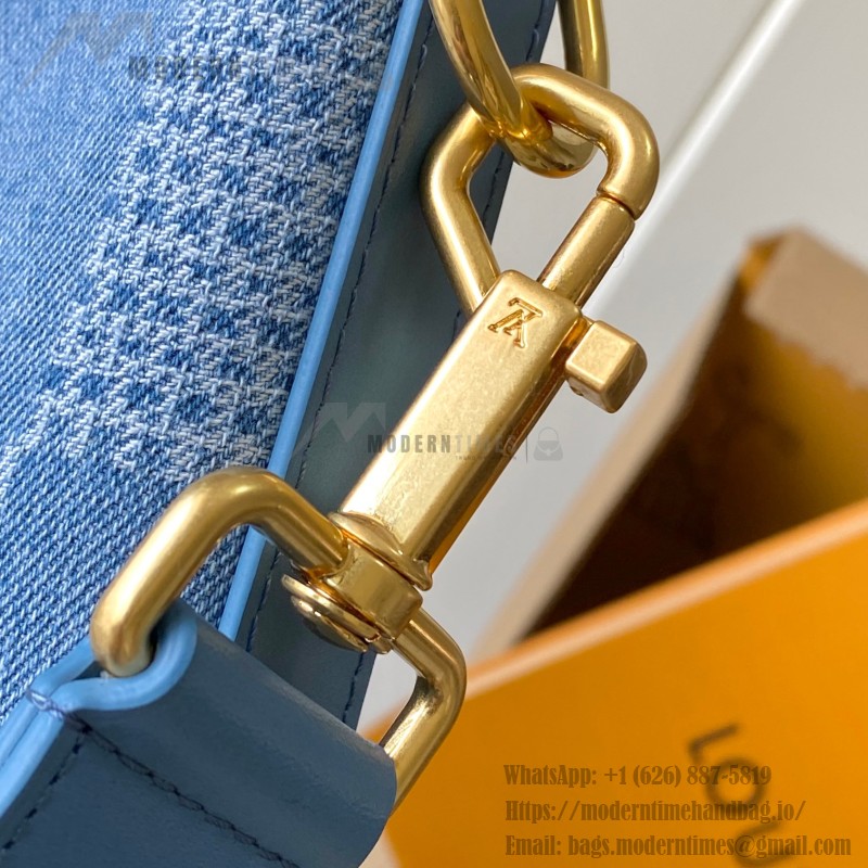 Replica Louis Vuitton Vagabond Hobo N00202 Denim – Premium MB163c Version