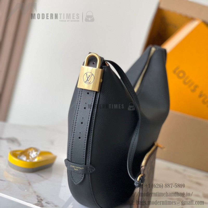 Louis Vuitton Low Key Cookie Medium Handbag – Black Apricot Brown – MB163C Chip