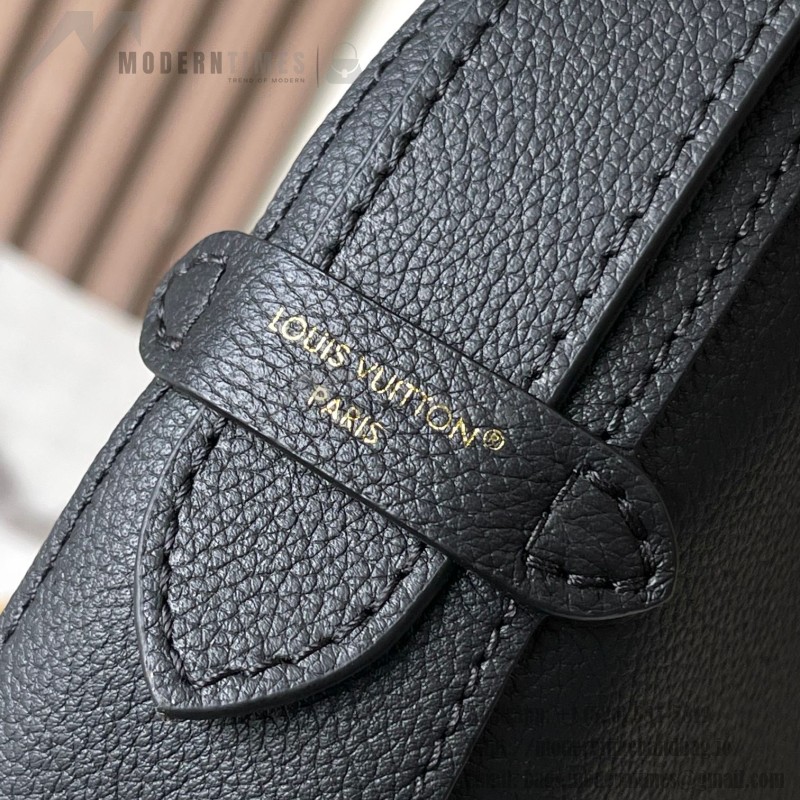 Louis Vuitton Low Key Cookie Medium Handbag – Black Apricot Brown – MB163C Chip