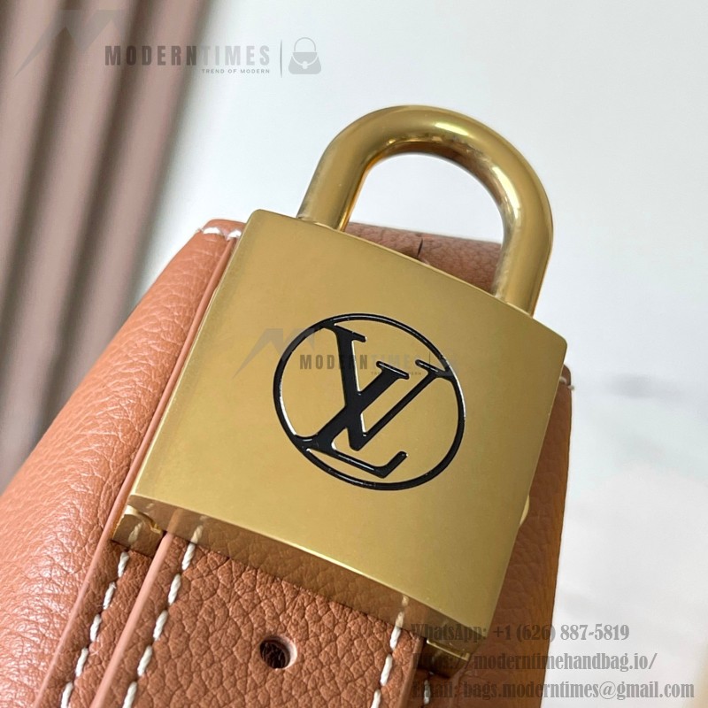 Louis Vuitton Low Key Cookie Medium Handbag – Black Apricot Brown – MB163C Chip