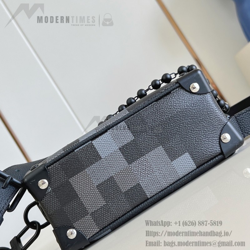Louis Vuitton Mini Soft Trunk M14922 Damoflage Black Canvas Bag