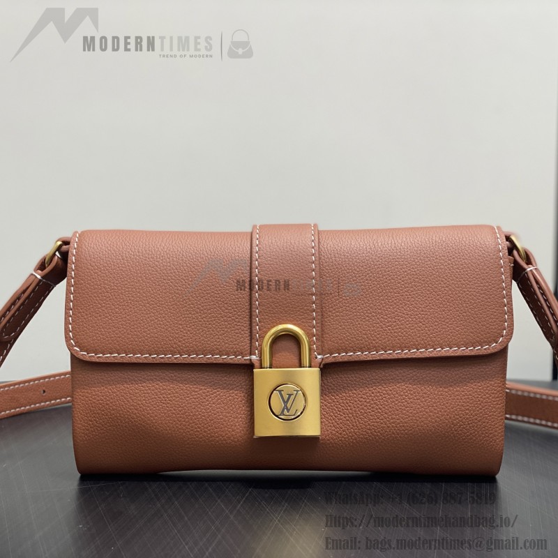 Louis Vuitton Wallet On Chain M12147 Brown Leather Monogram Shoulder Bag