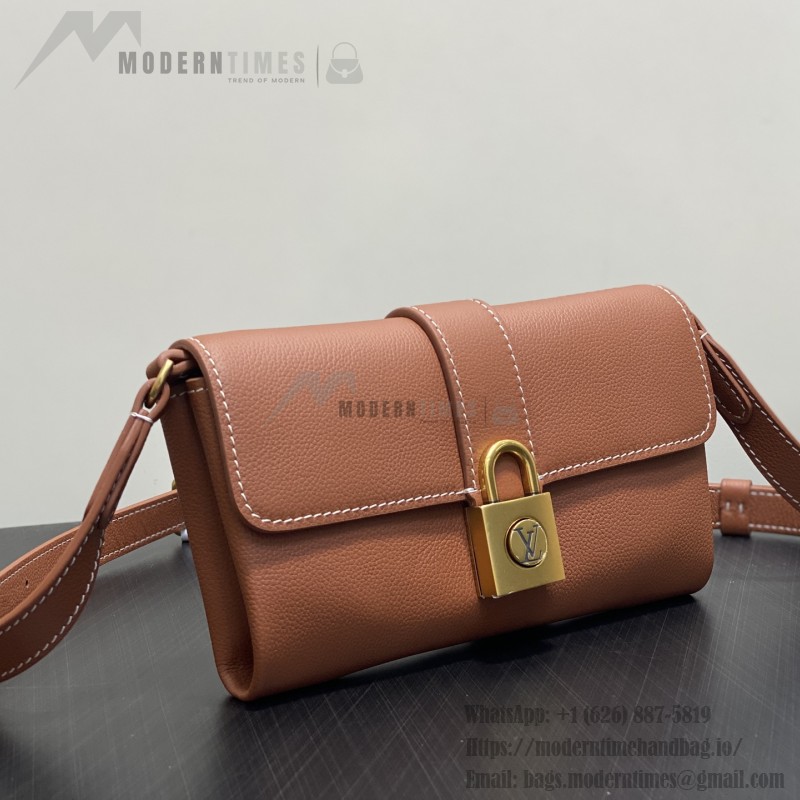 Louis Vuitton Wallet On Chain M12147 Brown Leather Monogram Shoulder Bag