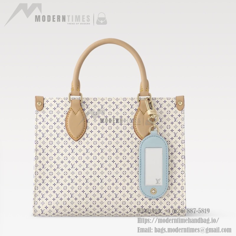 Louis Vuitton Onthego PM Handbag Dune Beige M15138