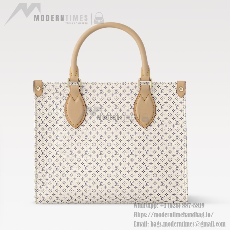 Louis Vuitton Onthego PM Handbag Dune Beige M15138