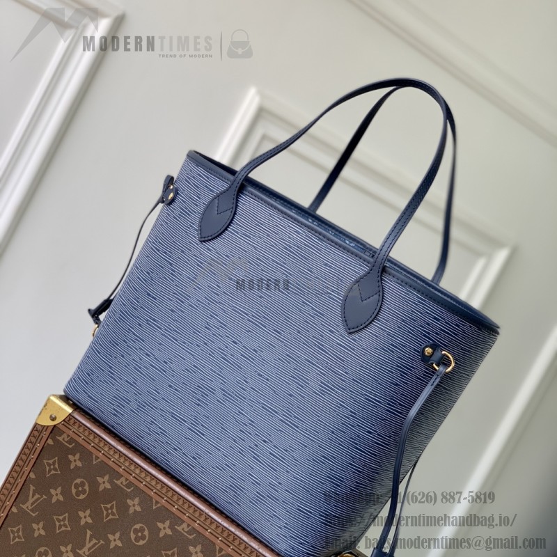 Louis Vuitton Neverfull MM M14856 Blue Epi Wave Leather Replica Handbag
