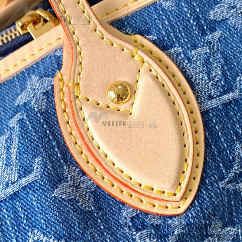 Replica Louis Vuitton Neverfull MM M13192 Denim Trim with MB163c Chip