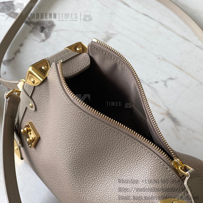 Louis Vuitton Side Trunk BB Handbag M23915 M25072 in Off-White and Light Brown – Premium Leather Replica
